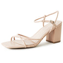 Camila Sandal | Beige PU