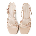 Camila Sandal | Beige PU