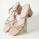 Camila Sandal | Beige PU