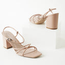 Camila Sandal | Beige PU