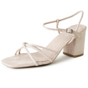 Camila Sandal | Beige Suede