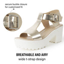 Corby Sandal | Light Gold