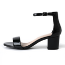 Daisy Sandal | Black Patent