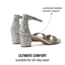 Daisy Sandal | Silver