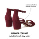 Daisy Sandal | Burgundy