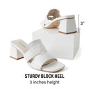 Deborah Sandal | White