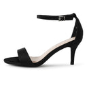 Dove Stiletto | Black Satin