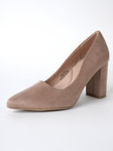 Jolie Heel | Beige Suede