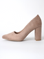 Jolie Heel | Beige Suede