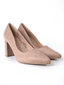 Jolie Heel | Beige Suede