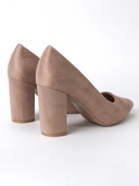 Jolie Heel | Beige Suede