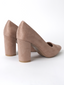 Jolie Heel | Beige Suede