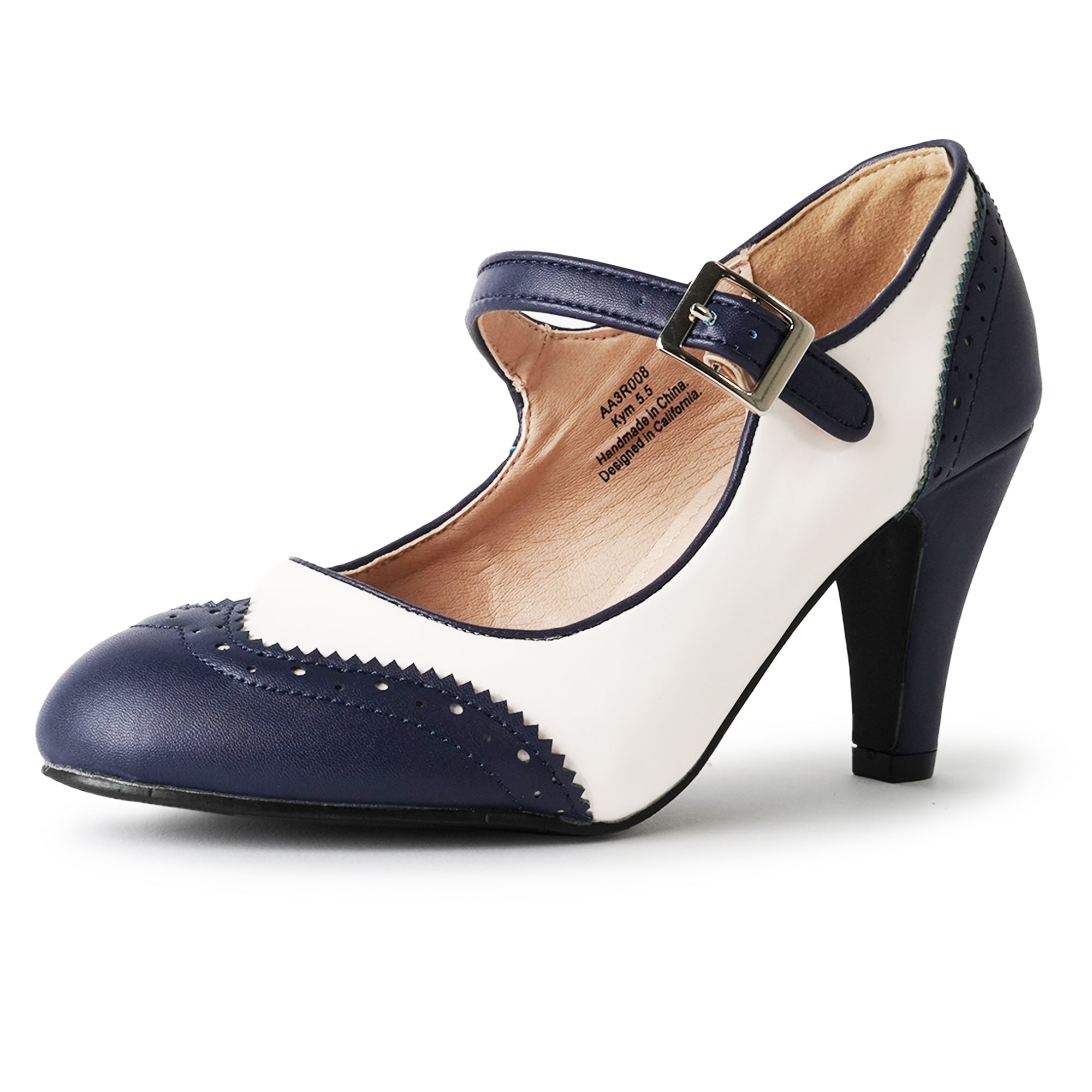 Round Toe Oxford Heel