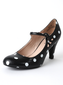 Pixie Heel | Black Polkadot