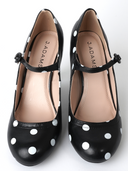 Pixie Heel | Black Polkadot