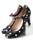 Pixie Heel | Black Polkadot