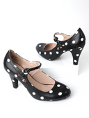 Pixie Heel | Black Polkadot