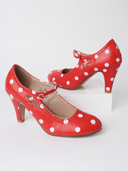 Pixie Heel | Red Polkadot