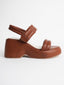 Rayanne Wedge Sandal | Brown