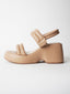 Rayanne Wedge Sandal | Beige