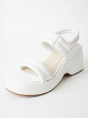 Rayanne Wedge Sandal | White