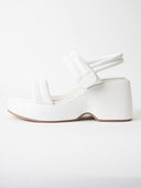 Rayanne Wedge Sandal | White