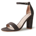 Shirley Heel | Charcoal Suede