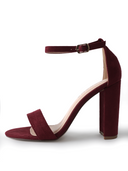 Shirley Heel | Burgundy