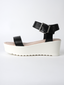 Surf Sandal | Black  White