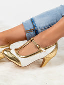 Tango Pump | Gold  White