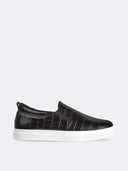 Glimmer Sneakers | Black Croc