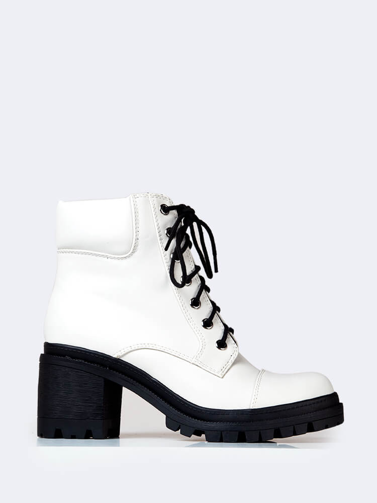 Zip-Up Chunky Heel Fashion Ankle Boots