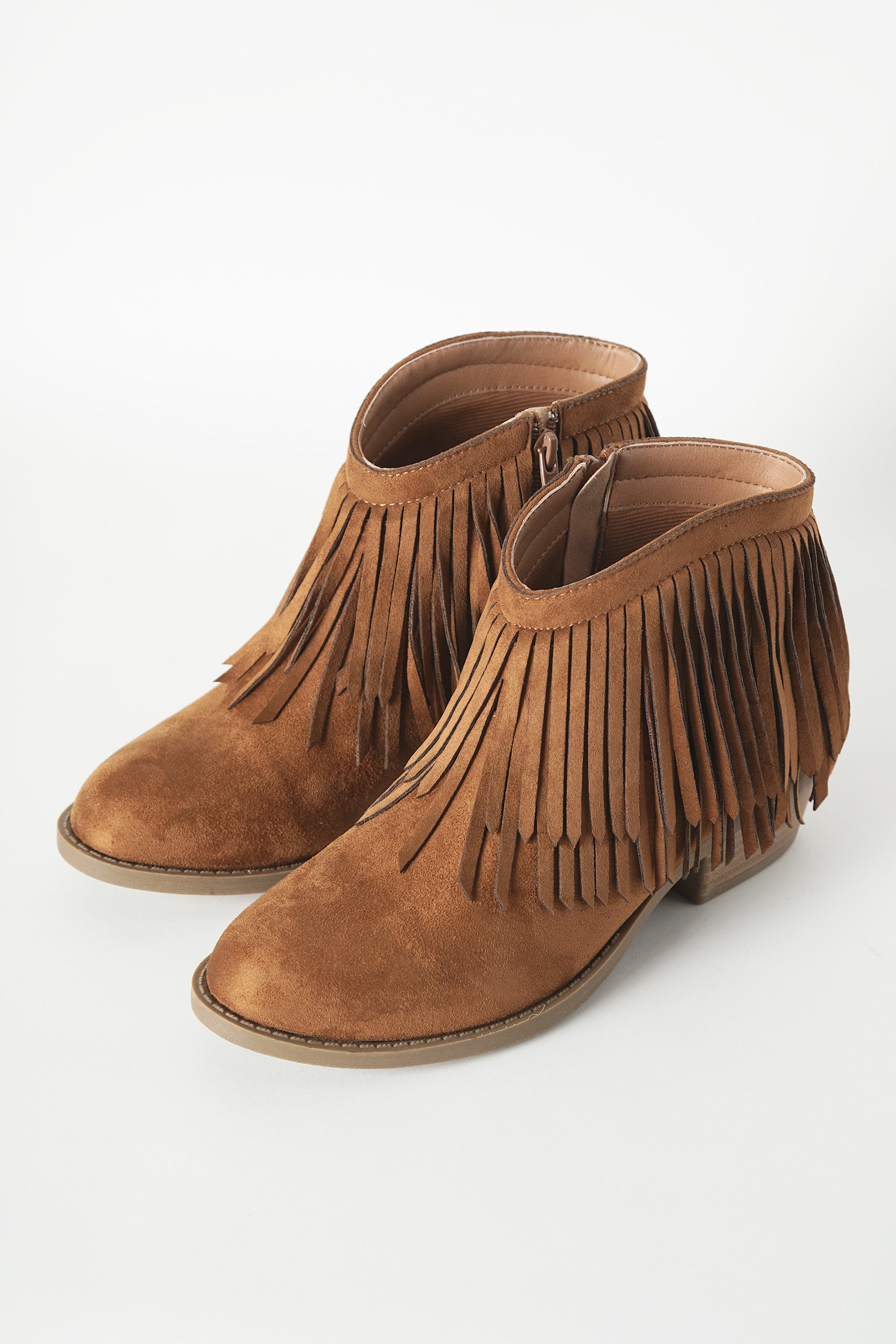 Western Fringe Ankle Boots