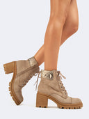 Pulse Boot | Taupe Snake